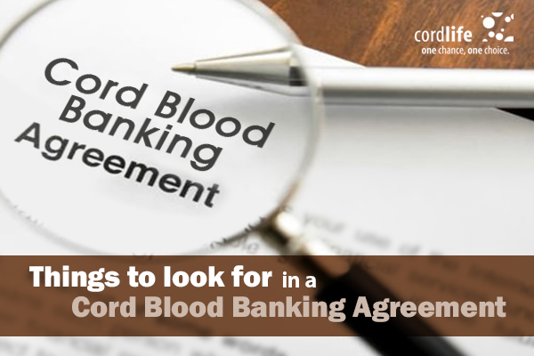 cord blood banking agreement