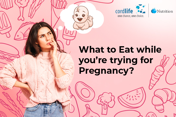 A women is thinking what to eat to get pregnant