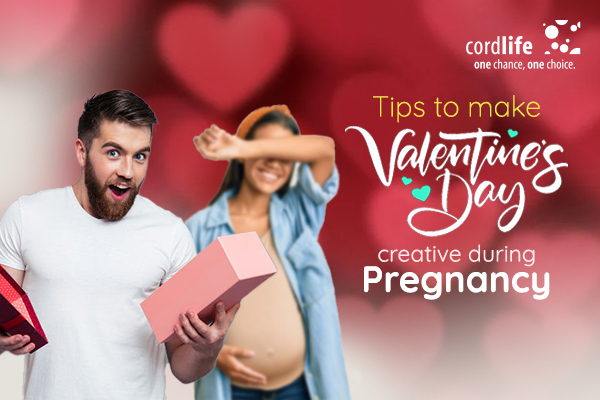 Valentine's day store pregnant wife