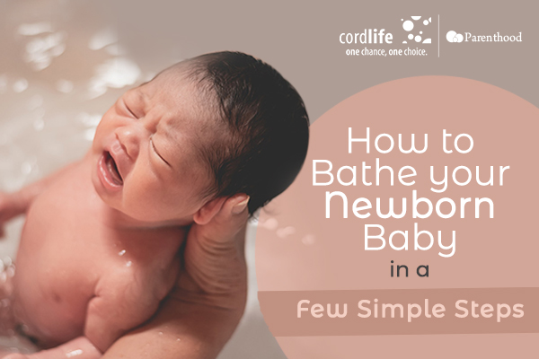 way to bathe your newborn baby