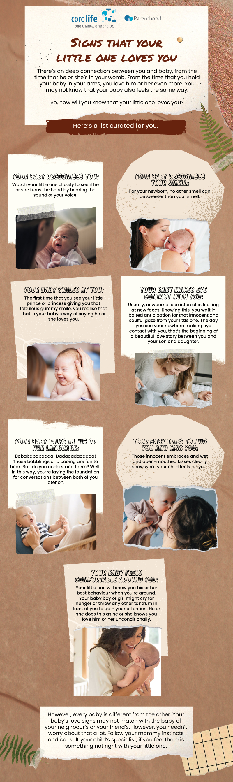 Signs that your little one loves you