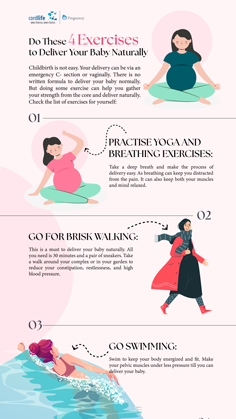 Do These 4 Exercises to Deliver Your Baby Naturally