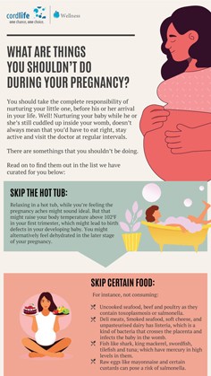 What are things you shouldn’t do during your pregnancy?