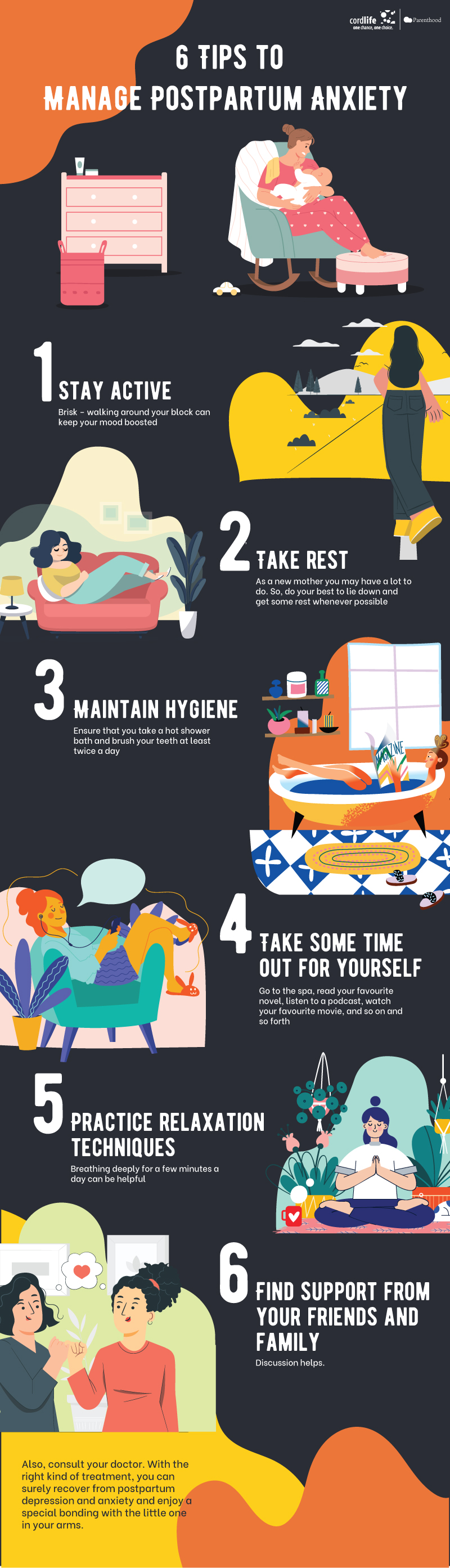 6 Tips to Manage Postpartum Anxiety