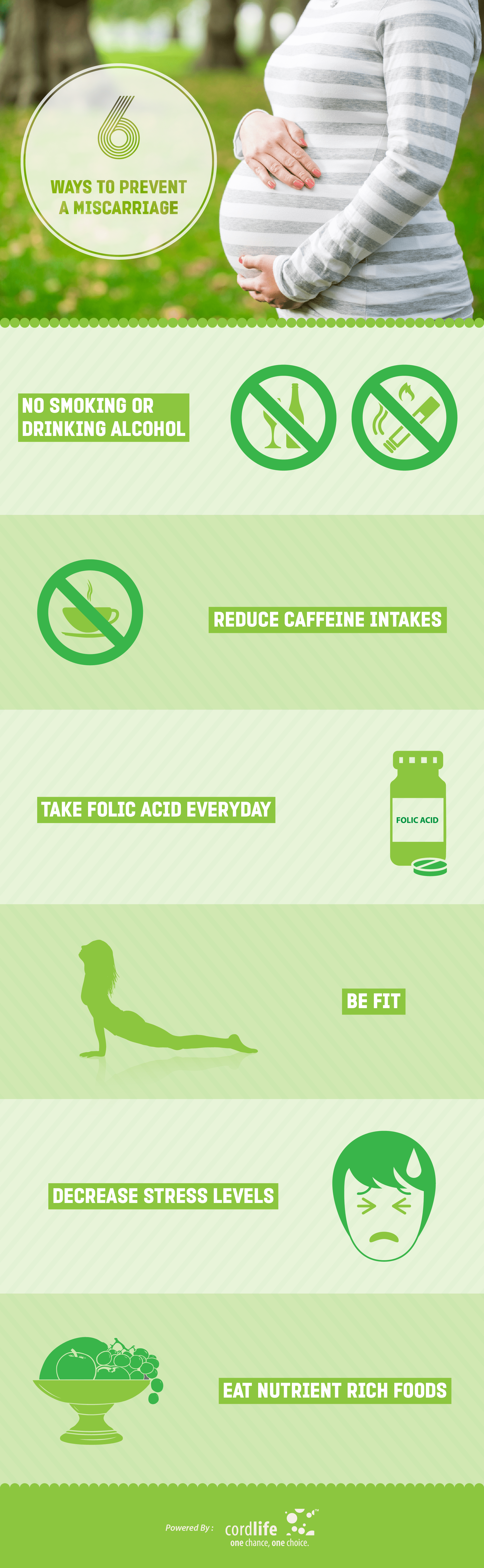 6 ways to prevent a miscarriage