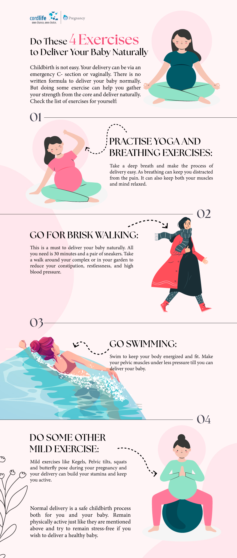 Do These 4 Exercises to Deliver Your Baby Naturally