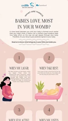 What are things Babies love most in your womb